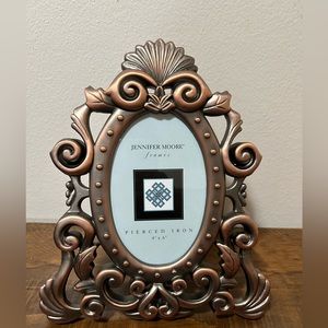 Pierced Iron Picture Frame Vintage Barogue Jennifer Moore